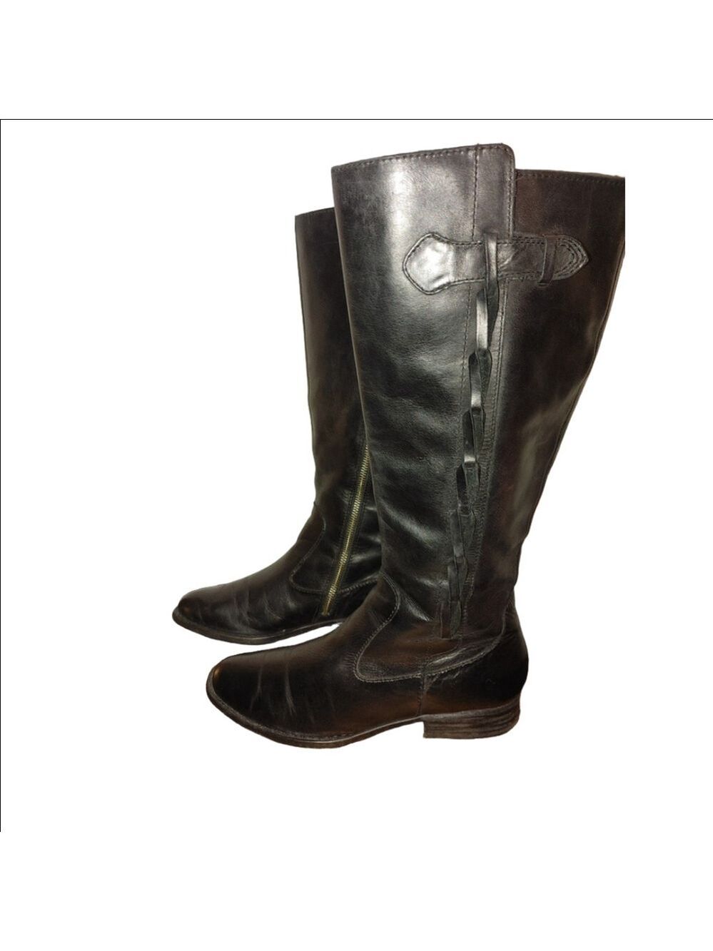 Born Campus Riding Leather Boots Size 9M F29103